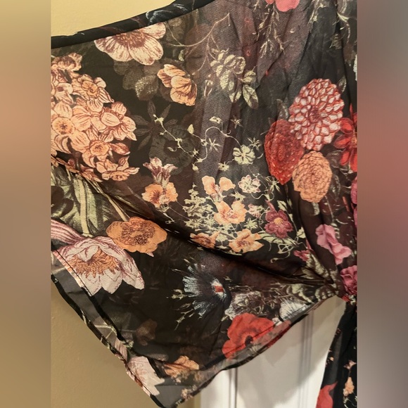 🌻🌺Farm Rio Laina Maxi Sheer Dress with Slip & 🎁👗 - Picture 4 of 16